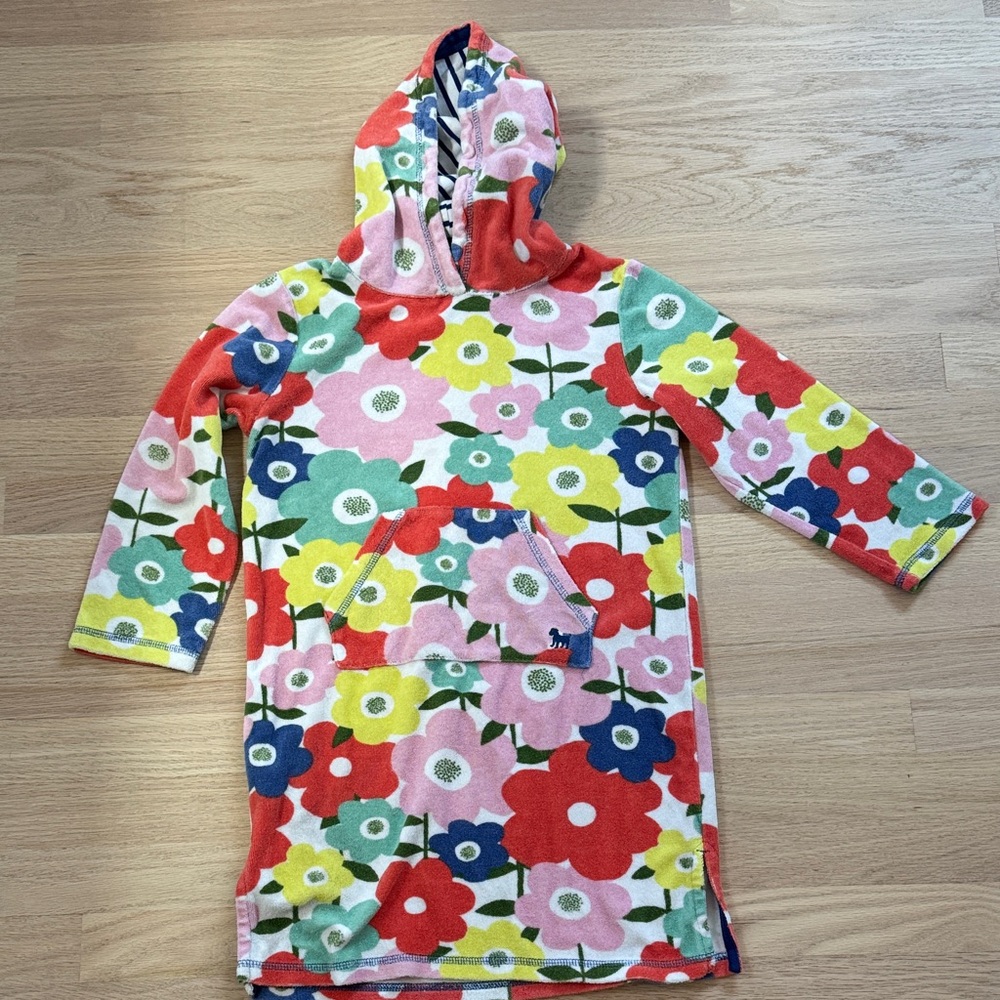 Mini Boden terry swim coverup